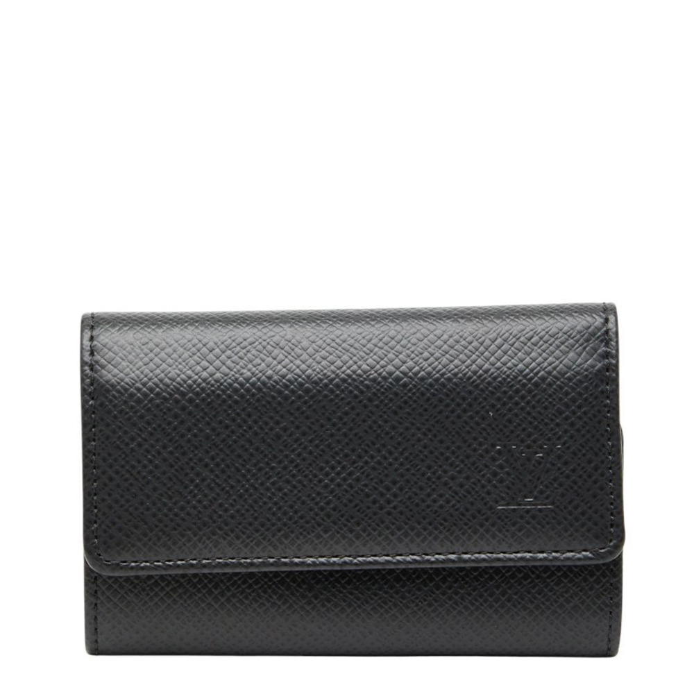 Louis Vuitton Taiga Multicles Key Case Wallet Ardoise Black Leather